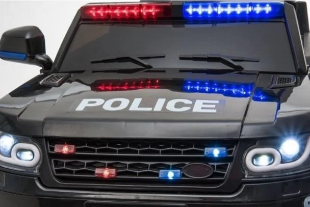 SUV rendőrségi autó 12V - fekete