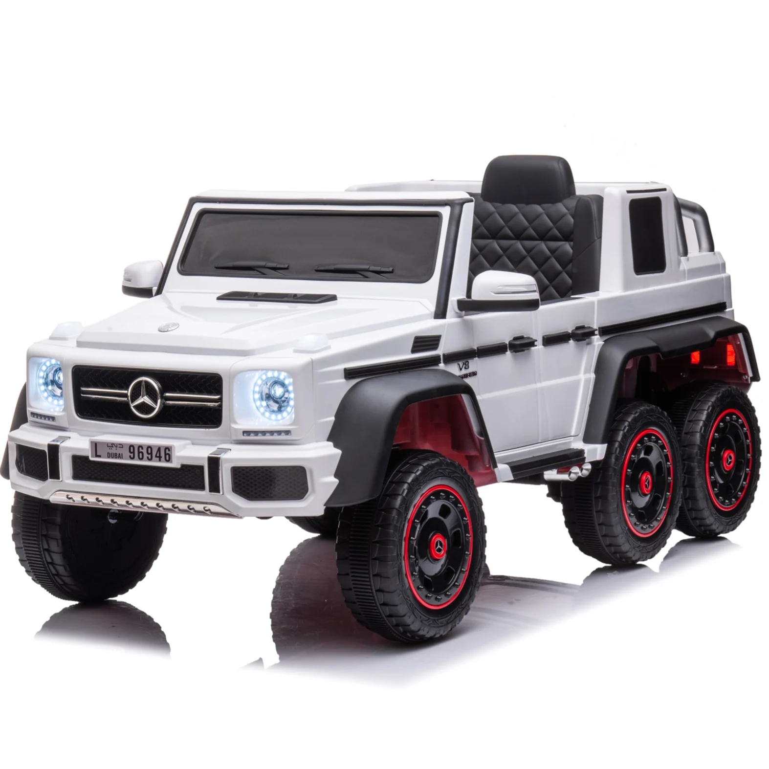 Mercedes G63 6X6 AMG 12V - fehér