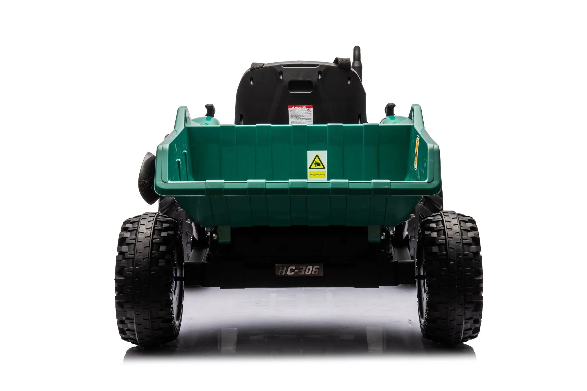 Traktor utánfutóval 24V - zöld