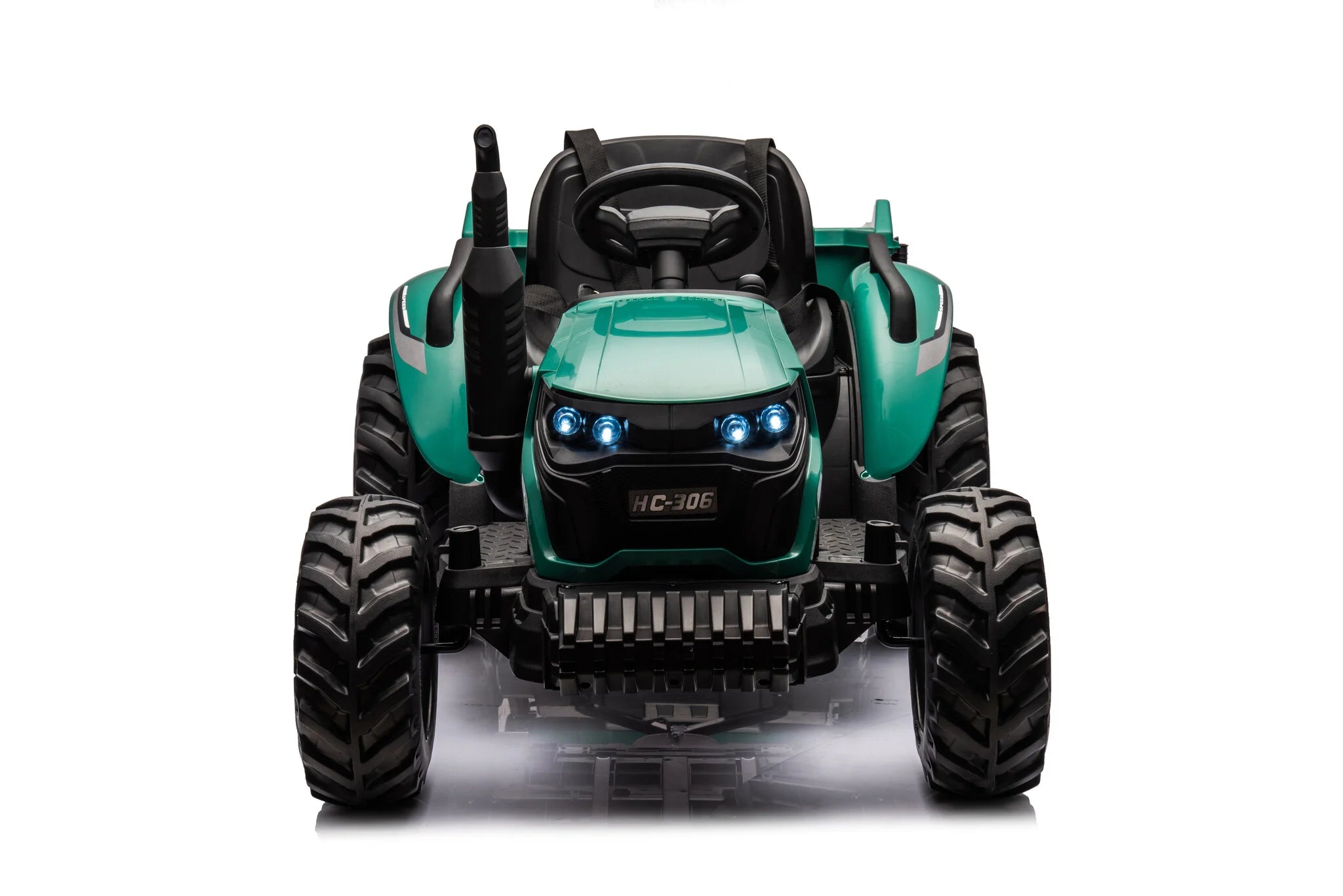 Traktor utánfutóval 24V - zöld